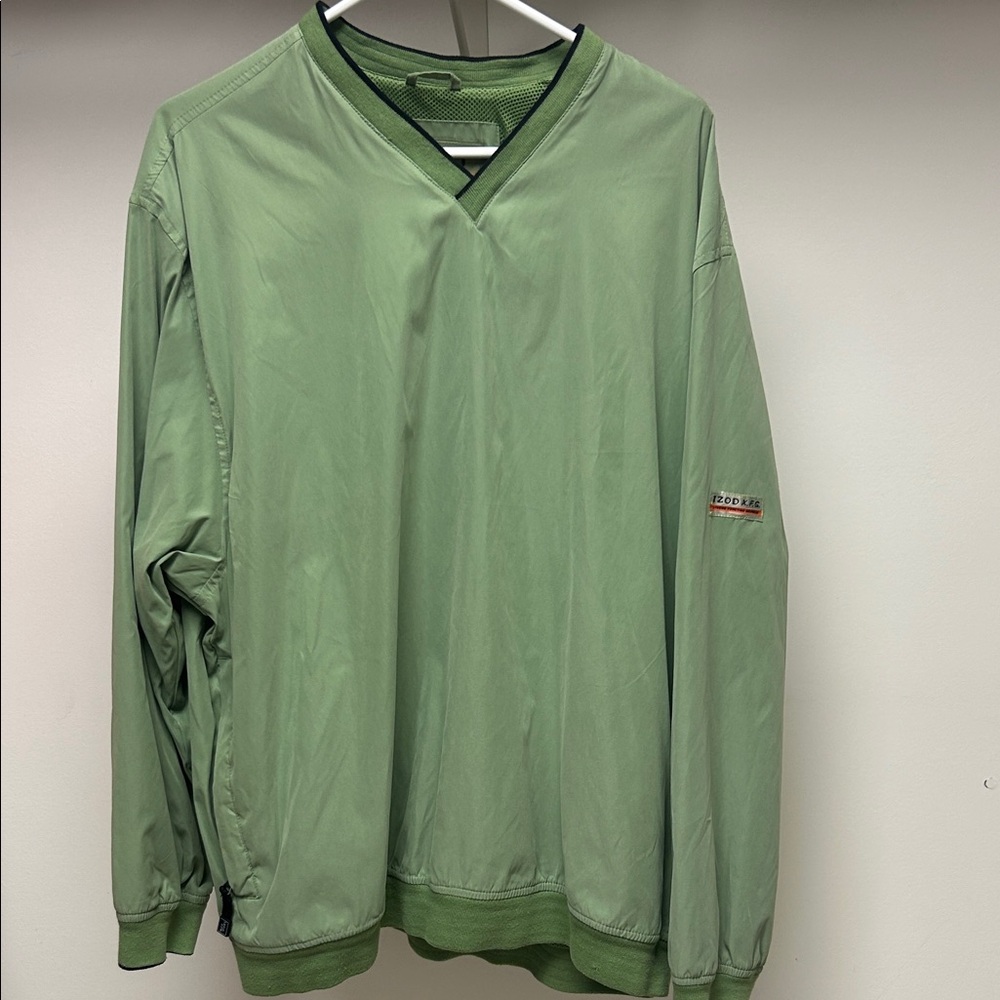 Izod Green Windbreaker Jacket